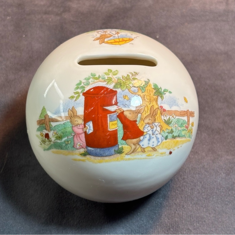 Royal Doulton Bunnykins Fine Bone China Money Coin Piggy Bank